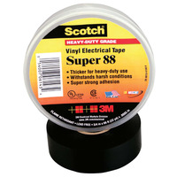 500-061434 SCOTCH SUPER VINYL ELECTRICAL TAPES 88, 66 FT X 3/4 IN, BLACK